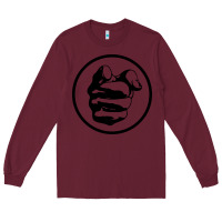 Burgundy cool-grand-funk-railroad-pointing-finger-merch Long Sleeve Tee - linhVisuals