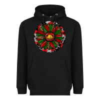 Black Sunflower Christmas Heavyweight Hoodie - RanaPortraitStore
