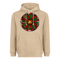 Mushroom Sunflower Christmas Heavyweight Hoodie - RanaPortraitStore
