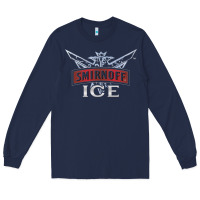 Navy smirnoff ice Long Sleeve Tee - linhVisuals