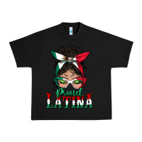 Black proud latina messy bun mama Urban Heavy Tee - BundleAndBundleShop