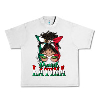 Lunar Rock proud latina messy bun mama Urban Heavy Tee - BundleAndBundleShop
