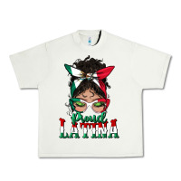 Pistachio proud latina messy bun mama Urban Heavy Tee - BundleAndBundleShop