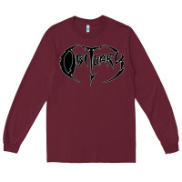 Burgundy obituary best of metal Long Sleeve Tee - linhVisuals