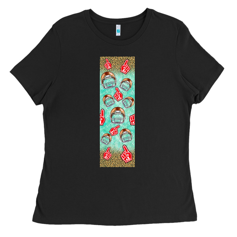 American Football With Lightning Bolt  Pen Wrap Ladies Tee by BundleAndBundleShop | Teevron
