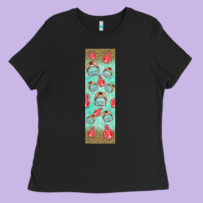 American Football With Lightning Bolt  Pen Wrap Ladies Tee Designed By Bundleandbundleshop