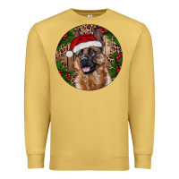 Antique Gold German Shepherd Christmas Premium Sweatshirt - RanaPortraitStore