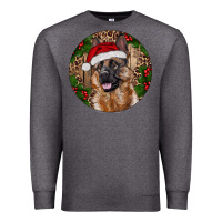Charcoal Heather German Shepherd Christmas Premium Sweatshirt - RanaPortraitStore