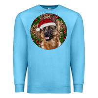 Ocean Blue German Shepherd Christmas Premium Sweatshirt - RanaPortraitStore
