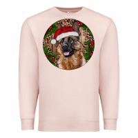 Pale Pink German Shepherd Christmas Premium Sweatshirt - RanaPortraitStore