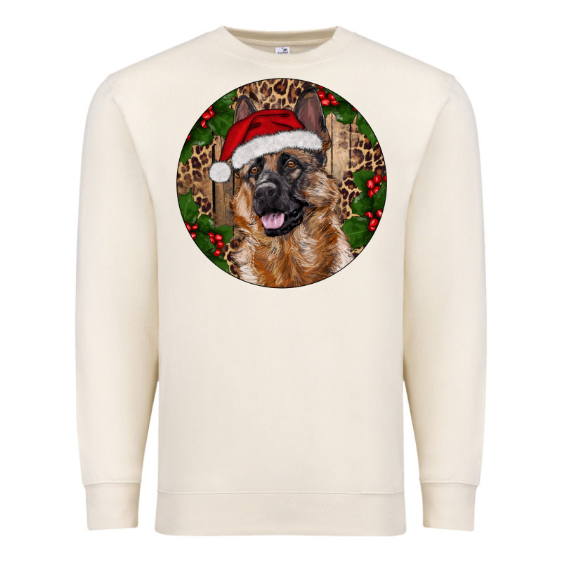 German Shepherd Christmas Premium Sweatshirt by RanaPortraitStore | Teevron
