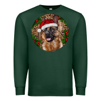 Sports Green German Shepherd Christmas Premium Sweatshirt - RanaPortraitStore