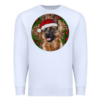 White German Shepherd Christmas Premium Sweatshirt - RanaPortraitStore