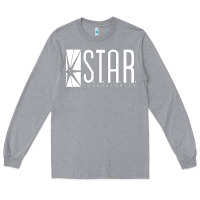 Heather Grey star labs team Long Sleeve Tee - linhVisuals