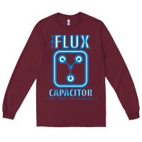 Burgundy the flux capacitor Long Sleeve Tee - linhVisuals