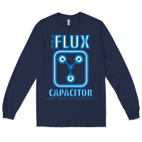 Navy the flux capacitor Long Sleeve Tee - linhVisuals