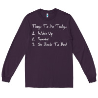 Plum things to do today Long Sleeve Tee - linhVisuals