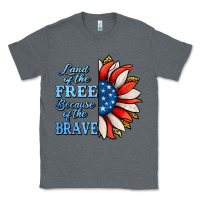 Charcoal Heather Patriotic Sunflower Classic Tee - Jasminsmagicworld