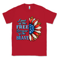 Red Patriotic Sunflower Classic Tee - Jasminsmagicworld