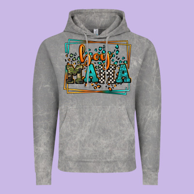 Leopard Camo Boy Mama Mother's Day Vintage Hoodie Designed By Lillyallendesigns