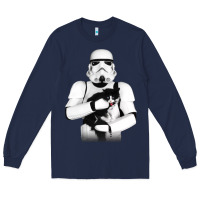 Navy stormtrooper cat Long Sleeve Tee - linhVisuals