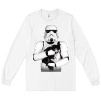 White stormtrooper cat Long Sleeve Tee - linhVisuals