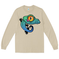 Mushroom cute colorful cartoon gecko Long Sleeve Tee - linhVisuals
