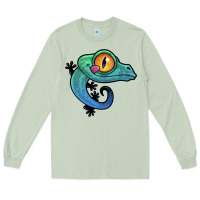 Matcha cute colorful cartoon gecko Long Sleeve Tee - linhVisuals