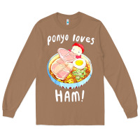 Toasted Coconut studio ghibli ponyo loves ham Long Sleeve Tee - linhVisuals
