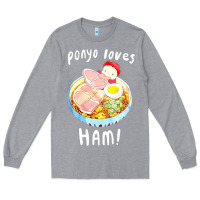 Heather Grey studio ghibli ponyo loves ham Long Sleeve Tee - linhVisuals