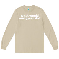 Mushroom what would macgyver do Long Sleeve Tee - linhVisuals