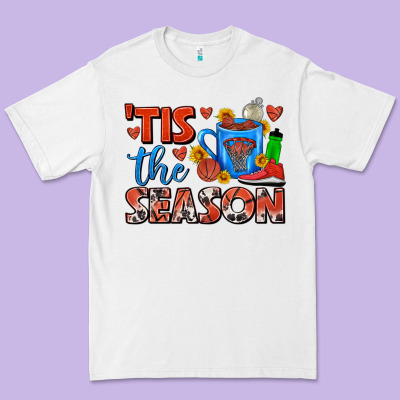 Tis The Season  Basketball Coffee Mug Premium Tee Designed By Fadigitalartstudio