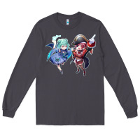 Smoke Houshou Marine and Uruha Rushia Long Sleeve Tee - linhVisuals