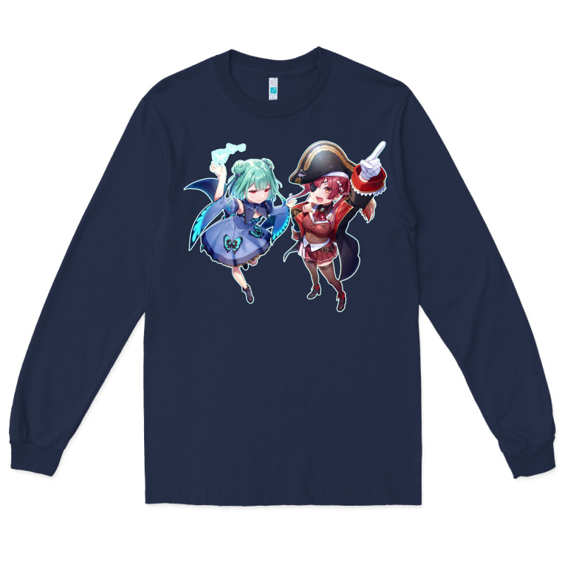 Houshou Marine And Uruha Rushia Long Sleeve Tee by linhVisuals | Teevron