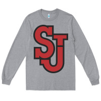 Heather Grey st. john's red storm Long Sleeve Tee - linhVisuals