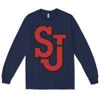 Navy st. john's red storm Long Sleeve Tee - linhVisuals
