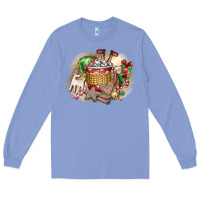 Colony Blue Christmas Elf Long Sleeve Tee - CowhideDigitalArt