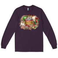 Plum Christmas Elf Long Sleeve Tee - CowhideDigitalArt
