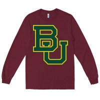 Burgundy baylor athletics Long Sleeve Tee - linhVisuals