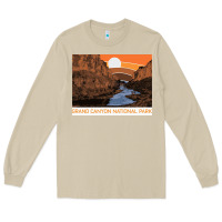Mushroom vintage grand canyon national park retro colorado river 80s Long Sleeve Tee - linhVisuals