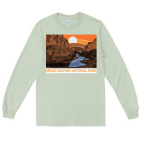 Matcha vintage grand canyon national park retro colorado river 80s Long Sleeve Tee - linhVisuals