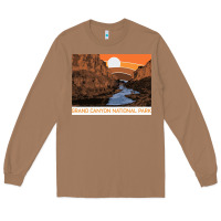 Toasted Coconut vintage grand canyon national park retro colorado river 80s Long Sleeve Tee - linhVisuals