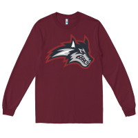 Burgundy stony brook seawolves Long Sleeve Tee - linhVisuals