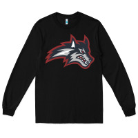 Black stony brook seawolves Long Sleeve Tee - linhVisuals
