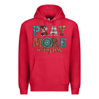 Cardinal pray more worry less Premium Hoodie - Artiststas