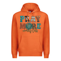 Carrot pray more worry less Premium Hoodie - Artiststas