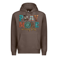 Coffee pray more worry less Premium Hoodie - Artiststas