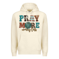 Sandshell pray more worry less Premium Hoodie - Artiststas