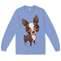Colony Blue zippy the boston terrier Long Sleeve Tee - linhVisuals