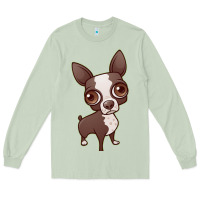 Matcha zippy the boston terrier Long Sleeve Tee - linhVisuals